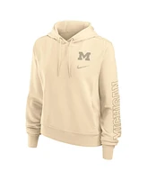 Nike Women's Tan Michigan Wolverines One Performance Pullover Hoodie