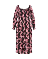 City Chic Plus Aurelia Print Dress