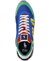 Polo Ralph Lauren Men's Train 89 Logo Suede & Oxford Sneaker