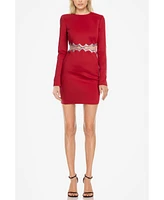 ONE33 Social Women's The Teagan | Sequined Cutout Mini Cocktail Dress