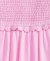 Epic Threads Toddler Girl Crochet Gauze Cotton Dress, Exclusively at Macy's