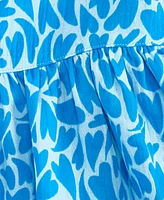 Epic Threads Toddler Girl Aquatic Hearts Cotton Dress, Exclusively at Macy's