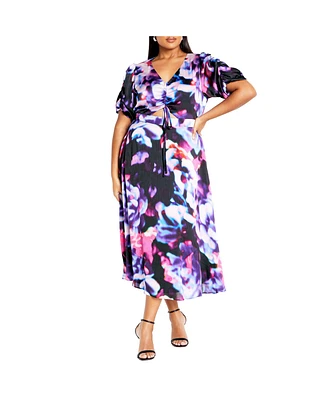 City Chic Plus Cammy Print Dress