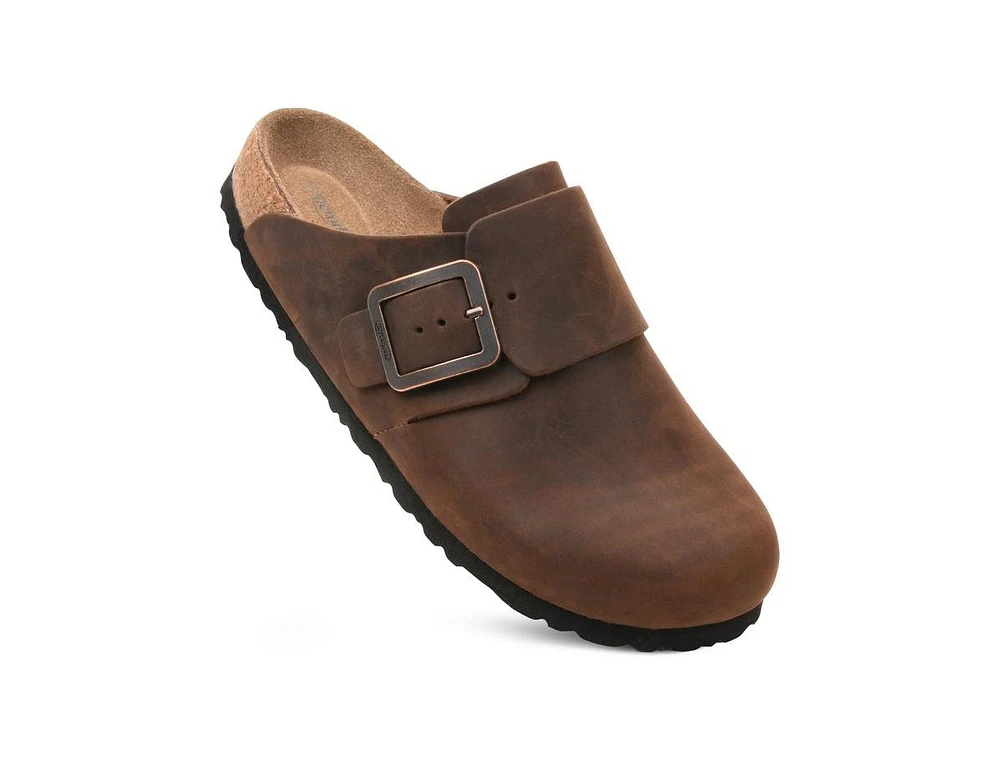 Aerothotic - Dakota Genuine Leather Clogs for Women with Arch Support