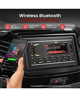 Pyle Double Din Bluetooth MP3 Stereo Receiver with Usb, Aux, Am/Fm Radio, 300W