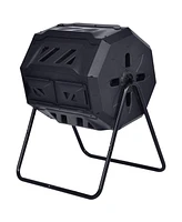 Slickblue Compost Bin Tumbler for Home Garden Waste Recycling and Composting