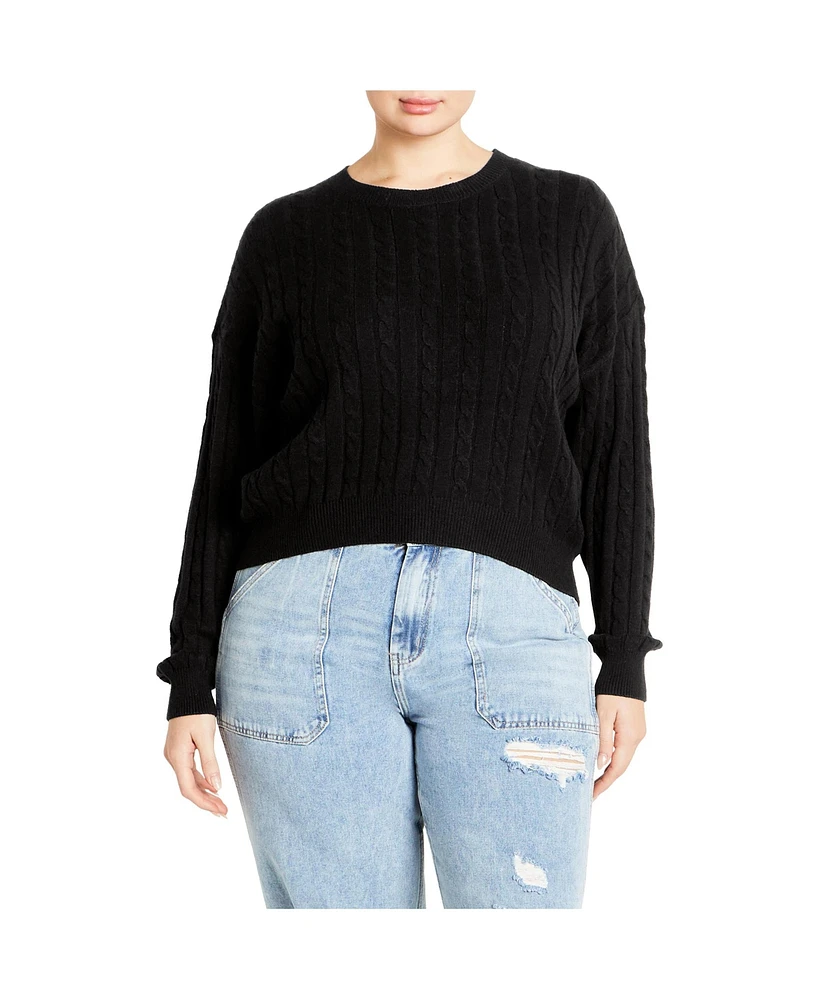 City Chic Plus Kenia Sweater