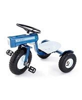 Tricam Ol' Blue Tractor Tricycle, 22" Steel Toddler Bike Kids Ride On Toy