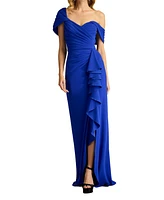 Tadashi Shoji Drea Waterfall Flounce Gown