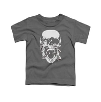 Green Lantern Boys Black Skull Short Sleeve Juvenile Tee / T-Shirt