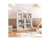 gaomon Toy Storage Cabinet, Three-Tier Kids Bookshelf and Bookcase for Storage Books and Toys