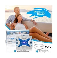 Pyle 4-Channel Marine Bluetooth Amplifier - 1000 Watt Bridgeable