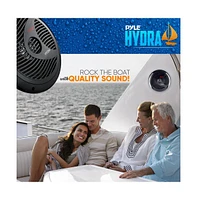 Pyle 8" Waterproof Marine Component Speakers - 180 Watt, Black