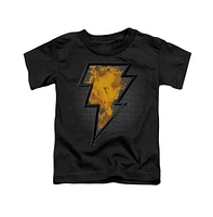 Black Adam Toddler Girls Baby-Girls Beveled Emblem Short Sleeve Tee / T-Shirt