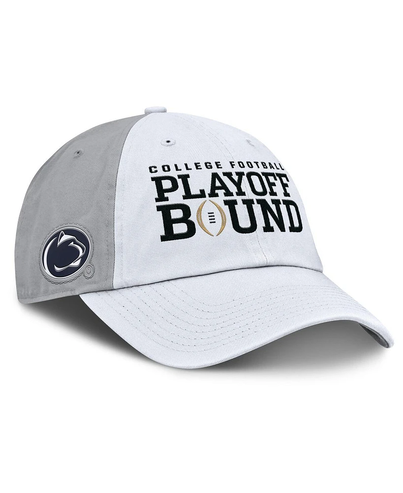 Nike Men's and Women's White/Gray Penn State Nittany Lions 2024 College Football Playoff Club Adjustable Hat