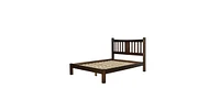 Slickblue Farmhouse Style Solid Wood Platform Bed with Headboard for Rustic Bedroom Charm