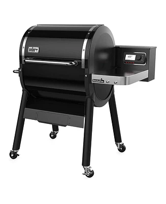 Weber SmokeFire Ii EX4 24" Stainless Steel Wood Fire Pellet Smart Grill, Black