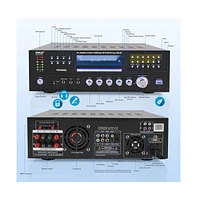 Pyle Bluetooth Home Theater Amplifier Receiver - Audio/Video Receiver System with Cd/Dvd Player, Am/Fm Radio, MP3/Usb Reader (3000W Max)
