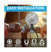 Pyle 3.5" Waterproof Rated Off-Road Speakers - Compact PowerSport Vehicle Speaker System for Motorcycle or Car (Chrome)