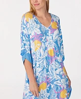 Ellen Tracy Women's Short 3/4 Sleeve Caftan