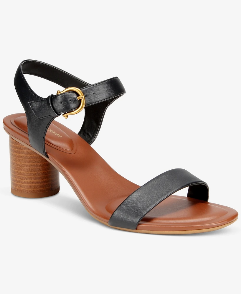 Giani Bernini Women's Hadleyy Cylinder Stacked Heel Dress Sandals, Created for Macy's