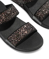 FitFlop Women's Lulu Multi-Tonal Glitter Wedge Sandals