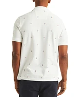 Nautica Men's Classic Fit Deck Printed Performance Polo Shirt