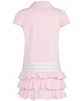 adidas Toddler & Little Girls Short-Sleeve Ruffled Polo Dress