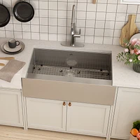 Casainc 36inch L Single Bowl Stainless Steel Farmhouse Kitchen Sink