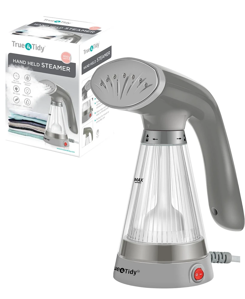 True & Tidy Ts-20 Steam Handheld Garment Steamer with Clear View Tank and Stainless Steel Plate