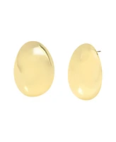 Steve Madden Large Oval Sphere Post Back Earrings