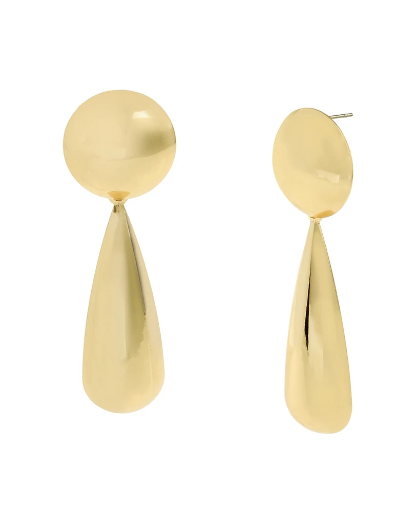 Steve Madden Round Puffy Teardrop Earrings