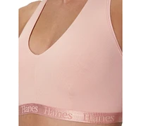 Hanes Women's 2-Pack Originals SuperSoft Ultimate V-Neck Racerback Bralette DUS201