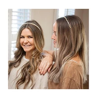 Headbands of Hope Thin Embellished Headband - Gem Leaf