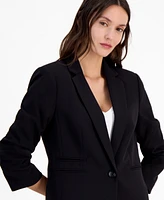 Tahari Asl Women's Crepe Two-Button Peak-Lapel Jacket