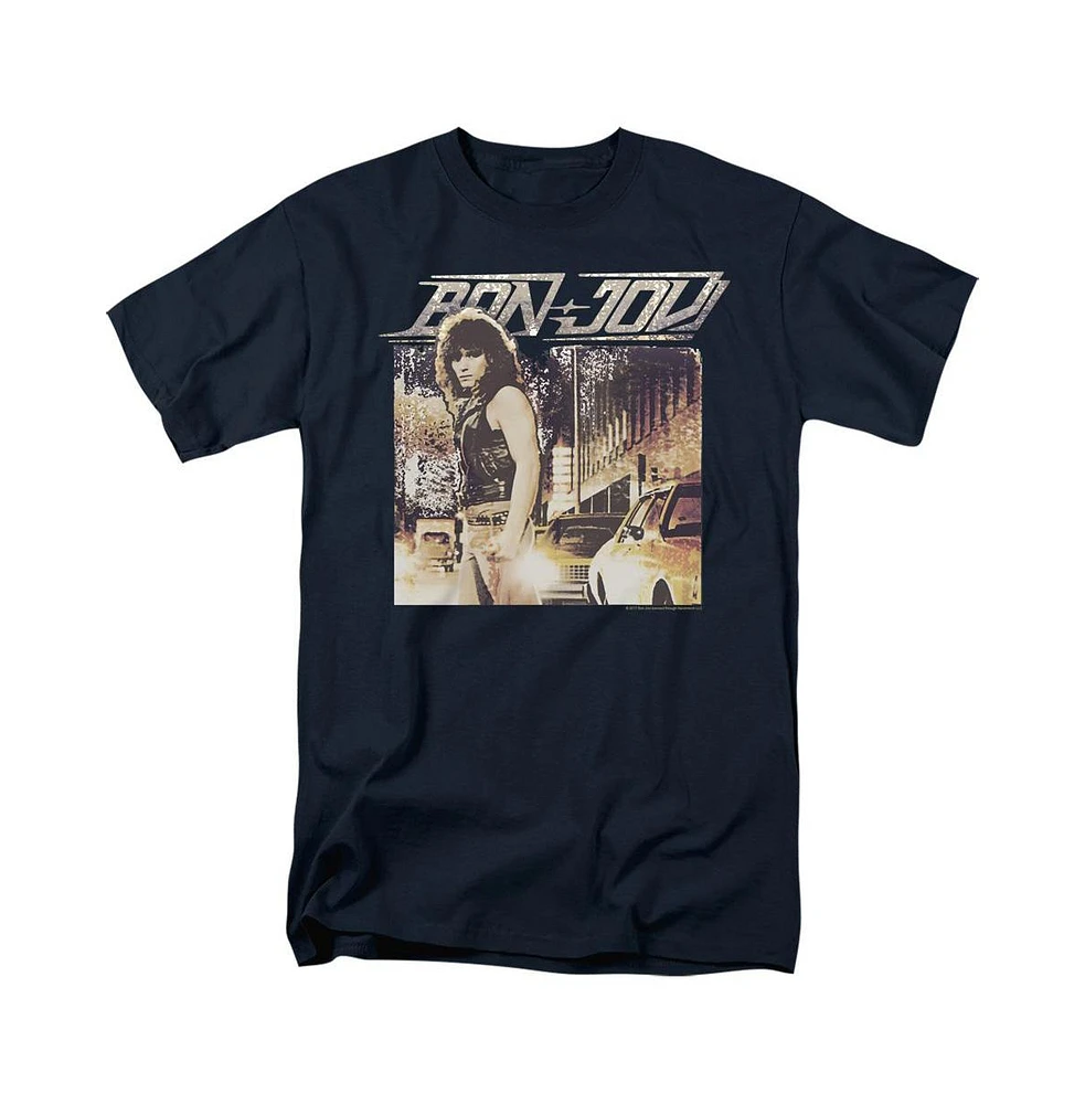 Bon Jovi Men's Runaway Jon Short Sleeve Adult Tee / T-Shirt