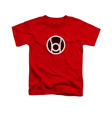 Green Lantern Toddler Girls Baby-Girls Red Logo Short Sleeve Tee / T-Shirt