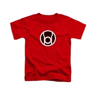 Green Lantern Toddler Girls Baby-Girls Red Logo Short Sleeve Tee / T-Shirt