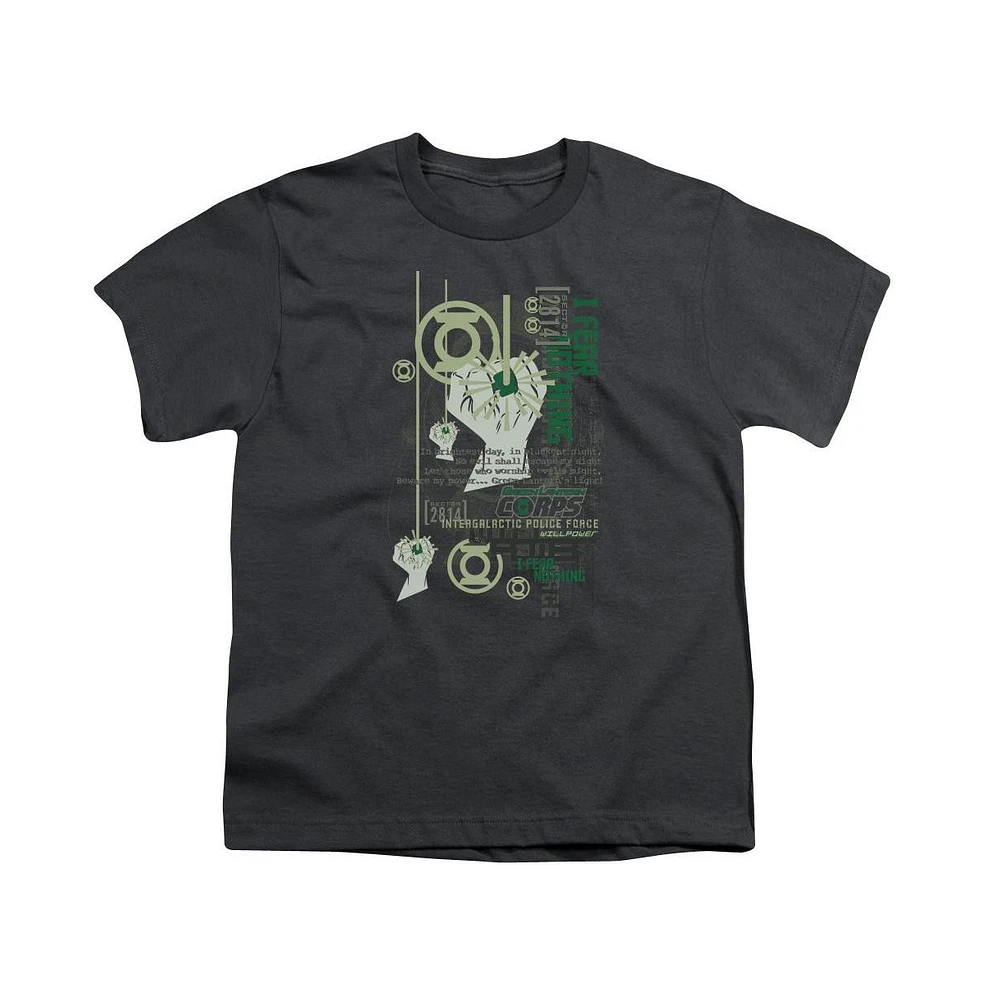 Green Lantern Boys Core Strength Short Sleeve Tee / T-Shirt