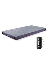 Sersper Gel Memory Foam Camping Mattress Sleeping Pad 4 Inch Portable Floor Mat Roll Up