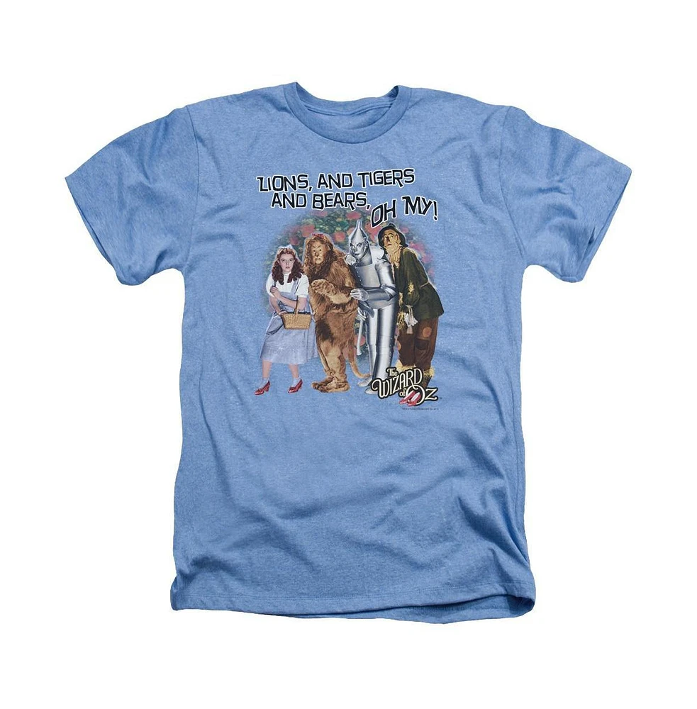 Wizard Of Oz Men's Oh My Adult Heather Tee / T-Shirt