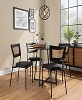Lumisource 32" Metal Tania Contemporary Dining Chair, Set of 2