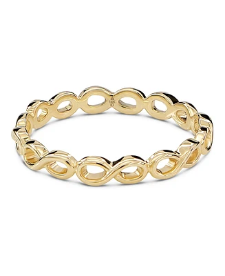 Devata Infinity Ring in 14K Gold, Size 7, approx. 1.6 grams.