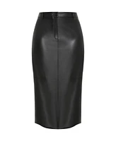 City Chic Plus Faux Leather Ivy Skirt