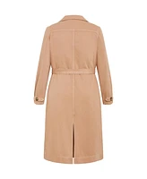 City Chic Plus Size Laylo Trench Coat