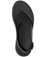 FitFlop Women's F-Mode Leather Flatform Back Strap T-Post Sandals