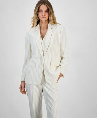 Bar Iii Women's Pinstriped Jacket, Exclusively at Macy's