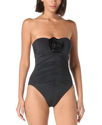 kate spade new york Women's Bandeau One-Piece Swimsuit