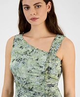 Bar Iii Women's Printed Ruched Sheath Dress, Exclusively at Macy's