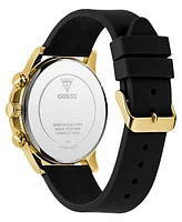 Guess Men's Multi-Function Black Silicone Watch